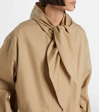 Toteme Scarf-detail cotton jacket | Thumbnail 2 Toteme Scarf-detail cotton jacket | Thumbnail 2