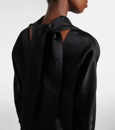 Toteme Draped satin blouse | Thumbnail 7 Toteme Draped satin blouse | Thumbnail 7