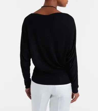 Toteme Draped jersey top | Thumbnail 2 Toteme Draped jersey top | Thumbnail 2