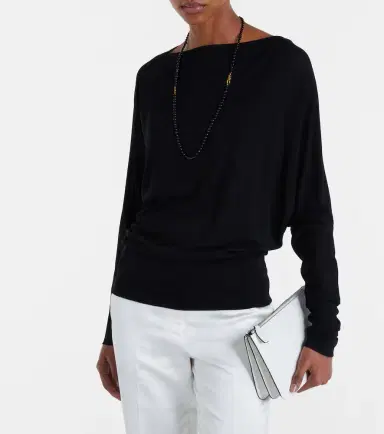 Toteme Draped jersey top | Thumbnail 4 Toteme Draped jersey top | Thumbnail 4