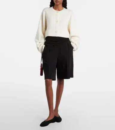 Toteme Cropped wool-blend cardigan | Thumbnail 2 Toteme Cropped wool-blend cardigan | Thumbnail 2