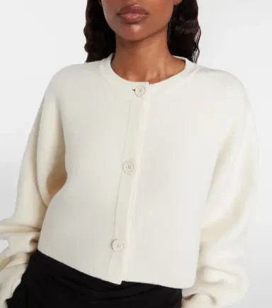 Toteme Cropped wool-blend cardigan | Thumbnail 3 Toteme Cropped wool-blend cardigan | Thumbnail 3
