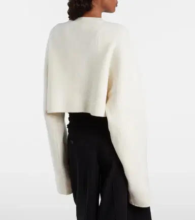 Toteme Cropped wool-blend cardigan | Thumbnail 4 Toteme Cropped wool-blend cardigan | Thumbnail 4