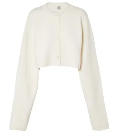 Toteme Cropped wool-blend cardigan | Thumbnail 1 Toteme Cropped wool-blend cardigan | Thumbnail 1