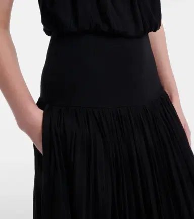 Toteme Gathered jersey midi dress | Thumbnail 4 Toteme Gathered jersey midi dress | Thumbnail 4