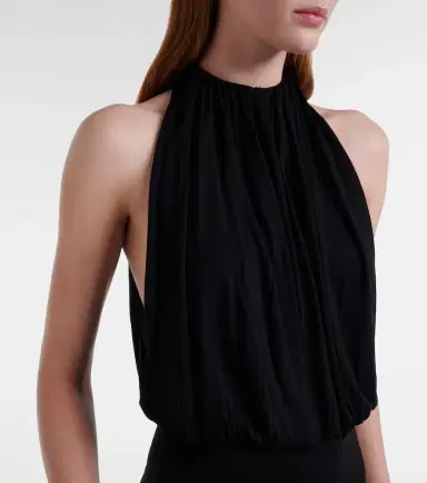 Toteme Gathered jersey midi dress | Thumbnail 5 Toteme Gathered jersey midi dress | Thumbnail 5