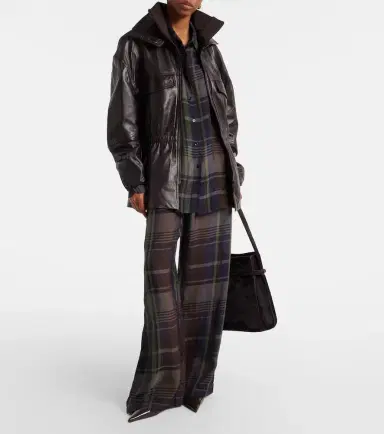 The Frankie Shop Baxter checked wide-leg pants | Thumbnail 3 The Frankie Shop Baxter checked wide-leg pants | Thumbnail 3
