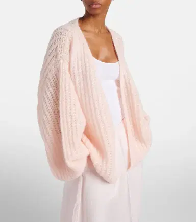 Toteme Open-knit oversized mohair-blend cardigan | Thumbnail 6 Toteme Open-knit oversized mohair-blend cardigan | Thumbnail 6