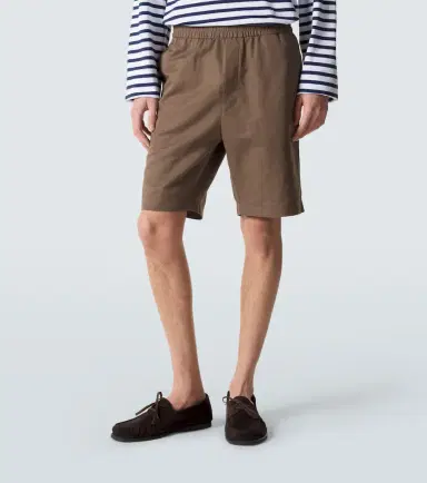 Sunspel Cotton and linen shorts | Thumbnail 2 Sunspel Cotton and linen shorts | Thumbnail 2
