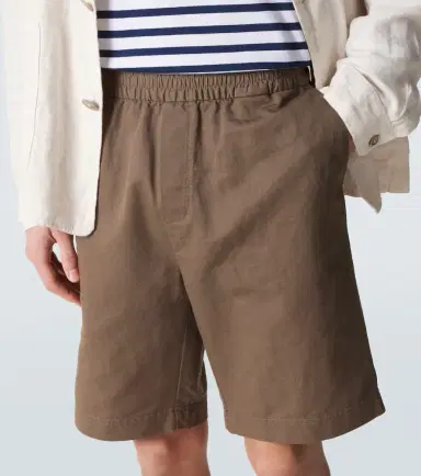 Sunspel Cotton and linen shorts | Thumbnail 4 Sunspel Cotton and linen shorts | Thumbnail 4