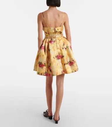 Ganni Pleated printed satin minidress | Thumbnail 2 Ganni Pleated printed satin minidress | Thumbnail 2