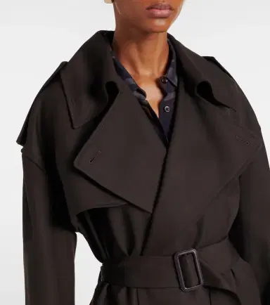 The Frankie Shop Dursley belted double-breasted trench coat | Thumbnail 3 The Frankie Shop Dursley belted double-breasted trench coat | Thumbnail 3
