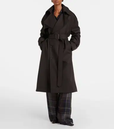 The Frankie Shop Dursley belted double-breasted trench coat | Thumbnail 8 The Frankie Shop Dursley belted double-breasted trench coat | Thumbnail 8