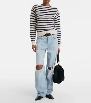 Nili Lotan Tandy striped cashmere sweater | Thumbnail 3 Nili Lotan Tandy striped cashmere sweater | Thumbnail 3
