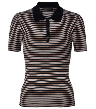 Nili Lotan Gemmatta striped cotton polo shirt | Thumbnail 1 Nili Lotan Gemmatta striped cotton polo shirt | Thumbnail 1