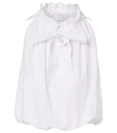 Patou Gathered cotton top | Thumbnail 1 Patou Gathered cotton top | Thumbnail 1