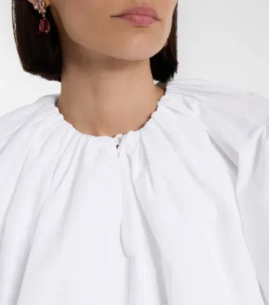 Patou Gathered cotton top | Thumbnail 5 Patou Gathered cotton top | Thumbnail 5