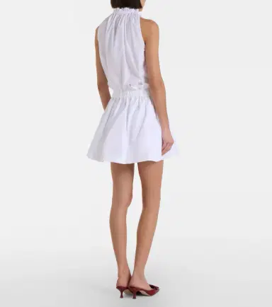 Patou Gathered cotton miniskirt | Thumbnail 2 Patou Gathered cotton miniskirt | Thumbnail 2