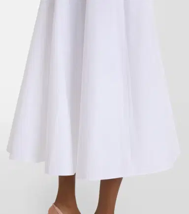 Patou Gathered cotton midi dress | Thumbnail 2 Patou Gathered cotton midi dress | Thumbnail 2