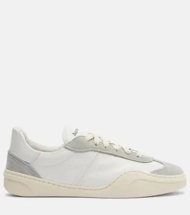 Acne Studios Suede-trimmed leather sneakers | Thumbnail 3 Acne Studios Suede-trimmed leather sneakers | Thumbnail 3