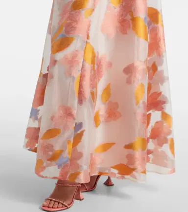 Staud Allyson floral organza gown | Thumbnail 2 Staud Allyson floral organza gown | Thumbnail 2