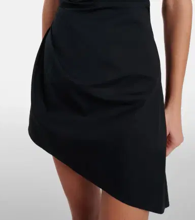 Staud Callie asymmetric cotton minidress | Thumbnail 3 Staud Callie asymmetric cotton minidress | Thumbnail 3