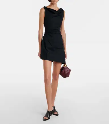 Staud Callie asymmetric cotton minidress | Thumbnail 4 Staud Callie asymmetric cotton minidress | Thumbnail 4
