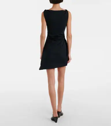 Staud Callie asymmetric cotton minidress | Thumbnail 5 Staud Callie asymmetric cotton minidress | Thumbnail 5