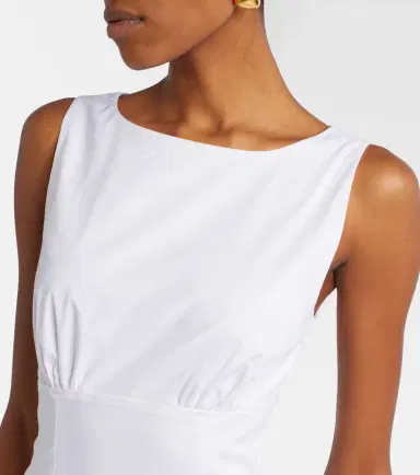 Staud Gwen cotton poplin midi dress | Thumbnail 2 Staud Gwen cotton poplin midi dress | Thumbnail 2