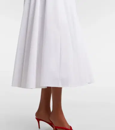 Staud Gwen cotton poplin midi dress | Thumbnail 4 Staud Gwen cotton poplin midi dress | Thumbnail 4
