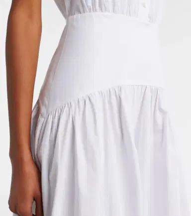 Staud Romy cotton poplin midi dress | Thumbnail 4 Staud Romy cotton poplin midi dress | Thumbnail 4