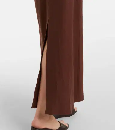 Staud Amelie linen-blend midi dress | Thumbnail 2 Staud Amelie linen-blend midi dress | Thumbnail 2