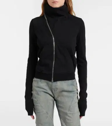 Rick Owens Belted cotton jersey sweatshirt | Thumbnail 3 Rick Owens Belted cotton jersey sweatshirt | Thumbnail 3