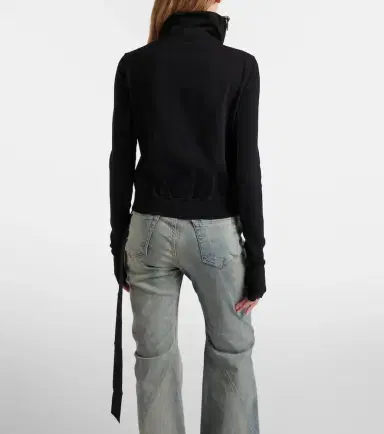 Rick Owens Belted cotton jersey sweatshirt | Thumbnail 4 Rick Owens Belted cotton jersey sweatshirt | Thumbnail 4