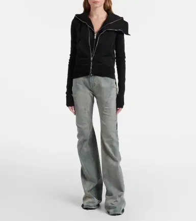 Rick Owens Belted cotton jersey sweatshirt | Thumbnail 6 Rick Owens Belted cotton jersey sweatshirt | Thumbnail 6