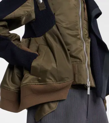 Sacai Paneled blouson jacket | Thumbnail 3 Sacai Paneled blouson jacket | Thumbnail 3