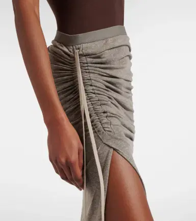 Rick Owens Cotton-blend jersey maxi skirt | Thumbnail 2 Rick Owens Cotton-blend jersey maxi skirt | Thumbnail 2