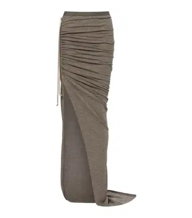 Rick Owens Cotton-blend jersey maxi skirt | Thumbnail 1 Rick Owens Cotton-blend jersey maxi skirt | Thumbnail 1