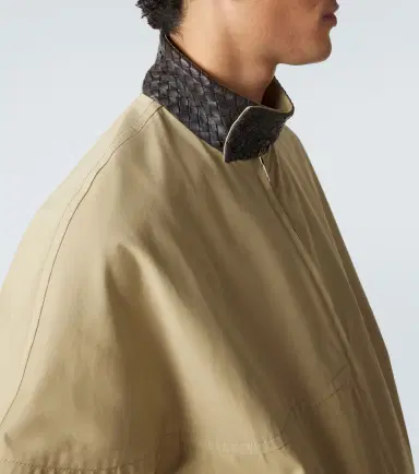 Bottega Veneta Intrecciato cotton blouson jacket | Thumbnail 2 Bottega Veneta Intrecciato cotton blouson jacket | Thumbnail 2