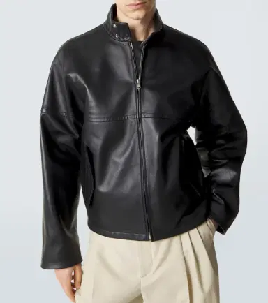 Bottega Veneta Intrecciato leather blouson jacket | Thumbnail 2 Bottega Veneta Intrecciato leather blouson jacket | Thumbnail 2