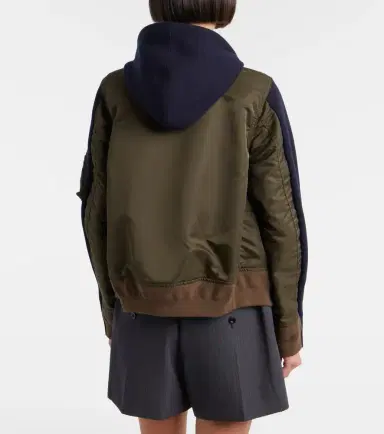 Sacai Paneled zip-up hoodie | Thumbnail 6 Sacai Paneled zip-up hoodie | Thumbnail 6