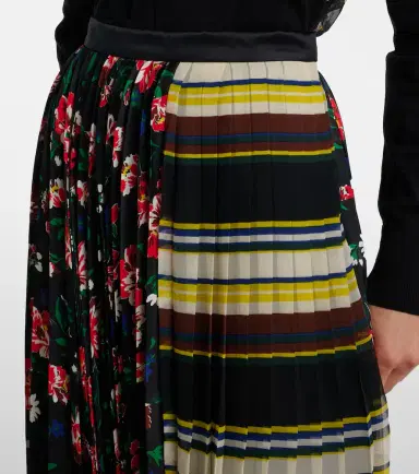 Sacai Printed plissé midi skirt | Thumbnail 3 Sacai Printed plissé midi skirt | Thumbnail 3