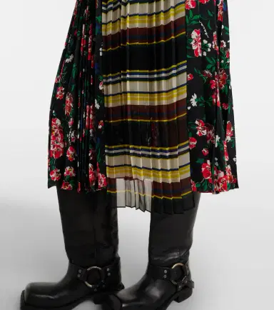 Sacai Printed plissé midi skirt | Thumbnail 4 Sacai Printed plissé midi skirt | Thumbnail 4