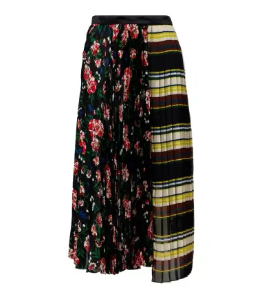 Sacai Printed plissé midi skirt | Thumbnail 1 Sacai Printed plissé midi skirt | Thumbnail 1