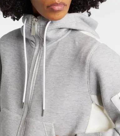 Sacai Paneled zip-up hoodie | Thumbnail 5 Sacai Paneled zip-up hoodie | Thumbnail 5