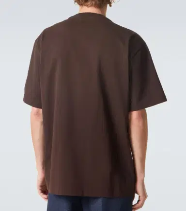 Bottega Veneta Suede-trimmed cotton jersey T-shirt | Thumbnail 4 Bottega Veneta Suede-trimmed cotton jersey T-shirt | Thumbnail 4