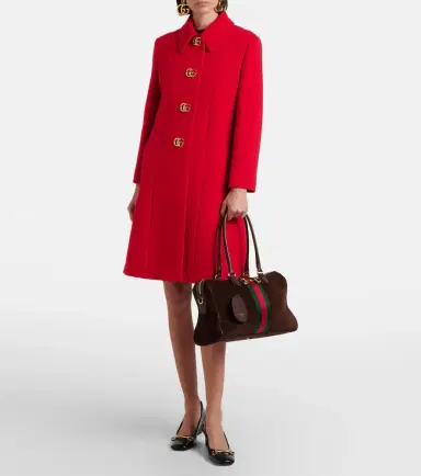 Gucci Borsetto Large suede duffel bag | Thumbnail 6 Gucci Borsetto Large suede duffel bag | Thumbnail 6
