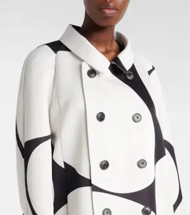 Dries Van Noten Polka-dot double-breasted satin coat | Thumbnail 3 Dries Van Noten Polka-dot double-breasted satin coat | Thumbnail 3