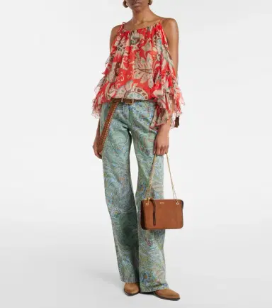 Etro Small suede crossbody bag | Thumbnail 4 Etro Small suede crossbody bag | Thumbnail 4