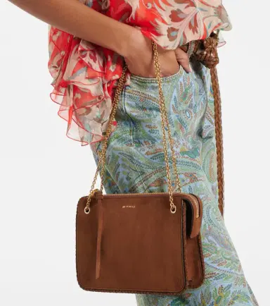 Etro Small suede crossbody bag | Thumbnail 5 Etro Small suede crossbody bag | Thumbnail 5